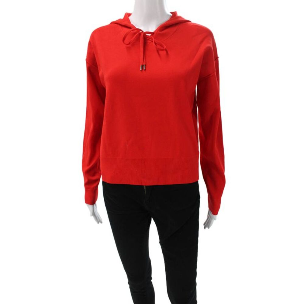 KADA Womens Red Viscose Pullover Sweater Long Sleeve Fall Size XS